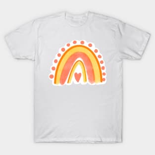 yellow and pink rainbow T-Shirt